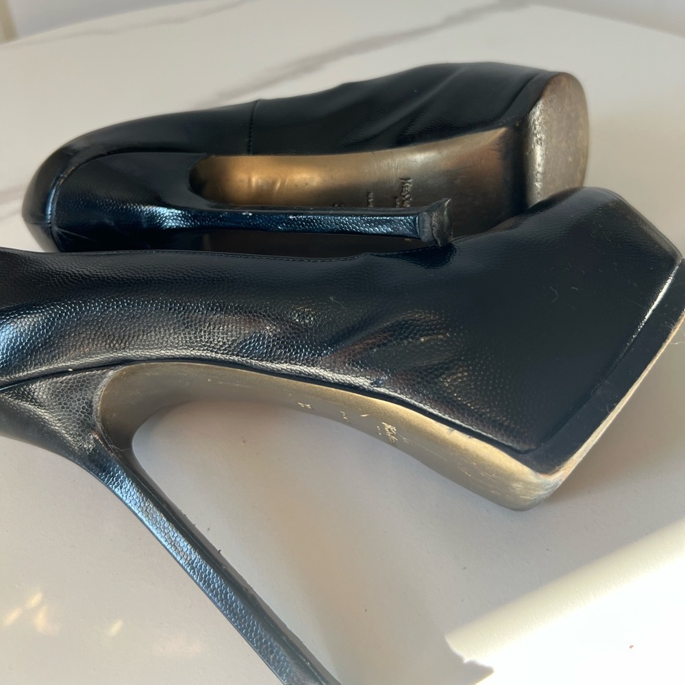 Saint Laurent Black Platform Heels - Picture 5 of 5